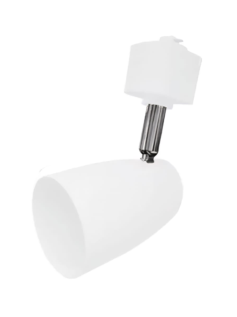 Pack 3 Foco GU10 Riel Monofásico 1Metros Blanco Luz Cálida  2