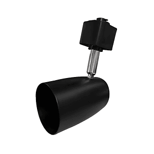 Kit Riel Monofásico Negro 1m 3 Focos GU10 Luz Cálida