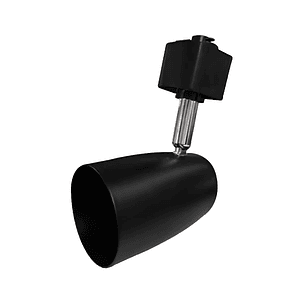 Pack 3 Focos GU10 Riel Monofásico 1 Metro Negro Luz Cálida