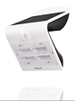  Aplique Solar LED 4W Sensor IP65 3000K / 4000K Blanco/Negro - Miniatura 1