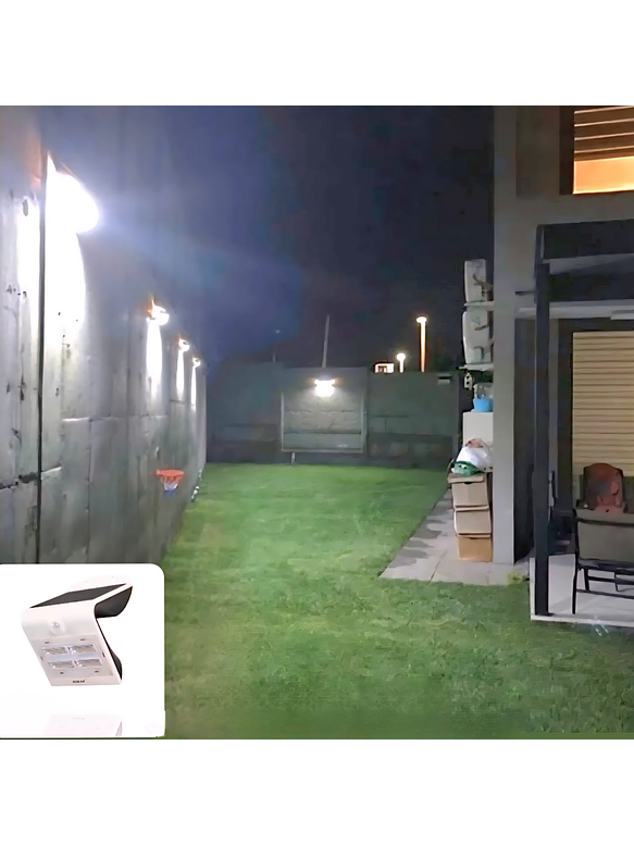  Aplique Solar LED 4W Sensor IP65 3000K / 4000K Blanco/Negro 5