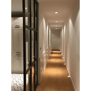 Panel LED embutido Redondo 6W Luz Cálida