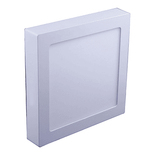 Plafón Cuadrado Sobrepuesto LED ROBLAN 12W 6500K Aro Blanco