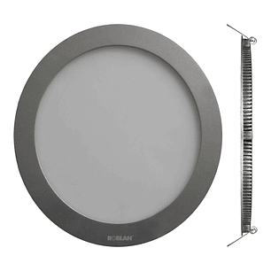 Embutido Slim Redondo LED 12W 4000K Aro Cromo Mate
