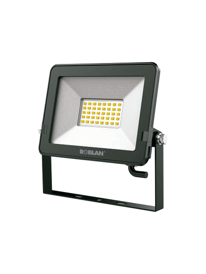 Proyector LED ROBLAN 20W 6500K 2400lm IP65 120° 1