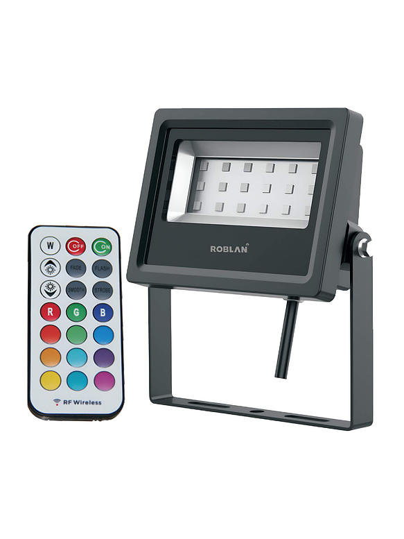 Proyector LED ROBLAN 10W RGB IP65 120° 1