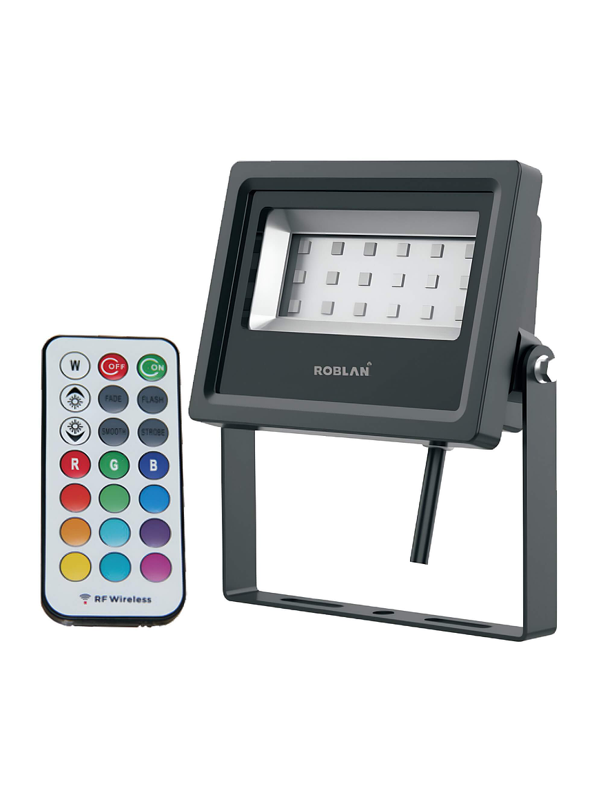 Proyector LED ROBLAN 10W RGB IP65 120° 1
