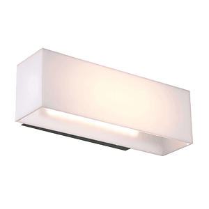 Aplique LED Exterior 10W Luz Cálida IP54 Plata