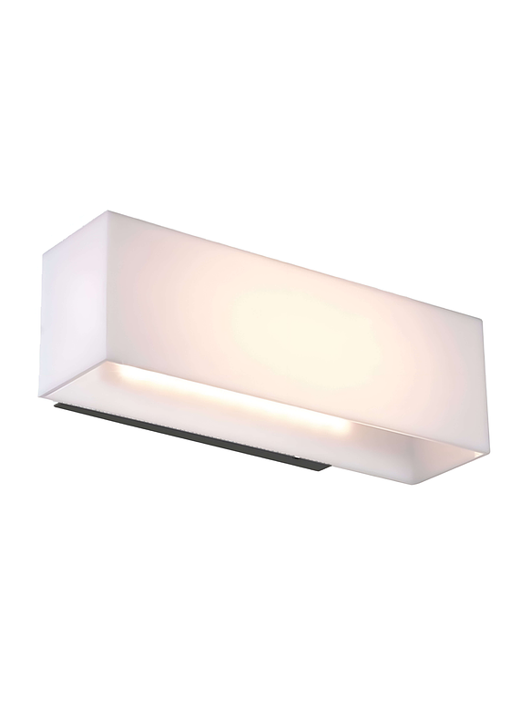 Aplique LED Exterior 10W Luz Cálida IP54 Plata 1