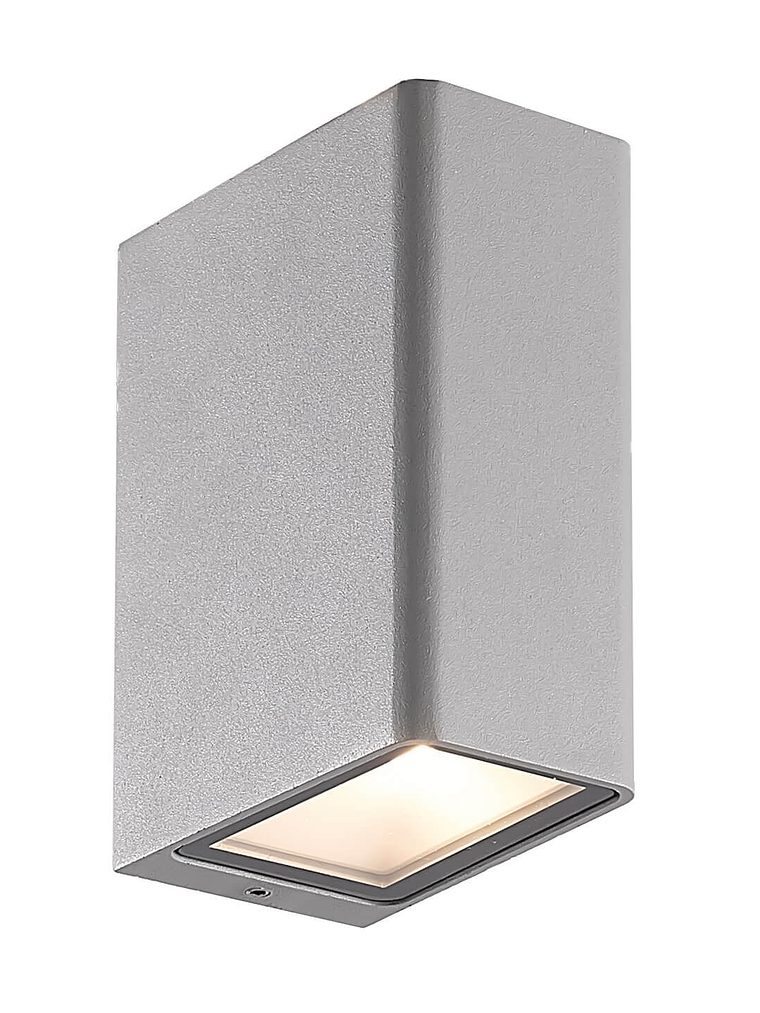 Aplique LED Exterior 2x6W CREE 3000K IP54 Plata 1