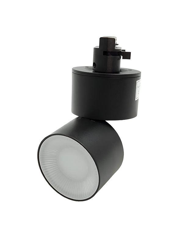 Foco Riel Monofásico LED 12W 4300K Luz Neutra Negro 1