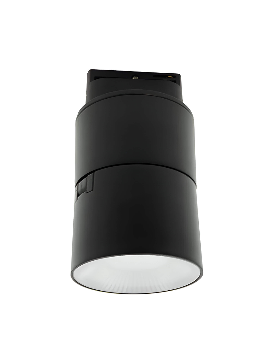 Foco Riel Monofásico LED 12W 4300K Luz Neutra Negro 2