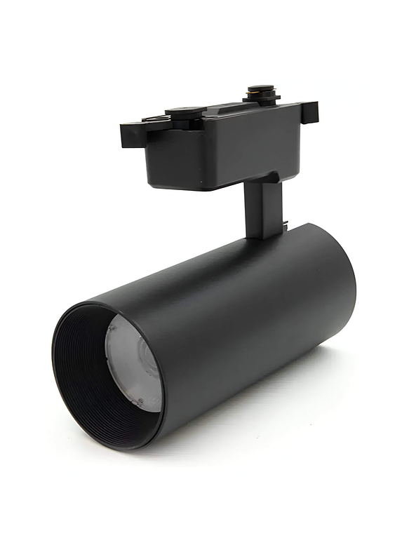 Foco Riel LED Monofásico 20W 4300k Luz Neutra Negro 1