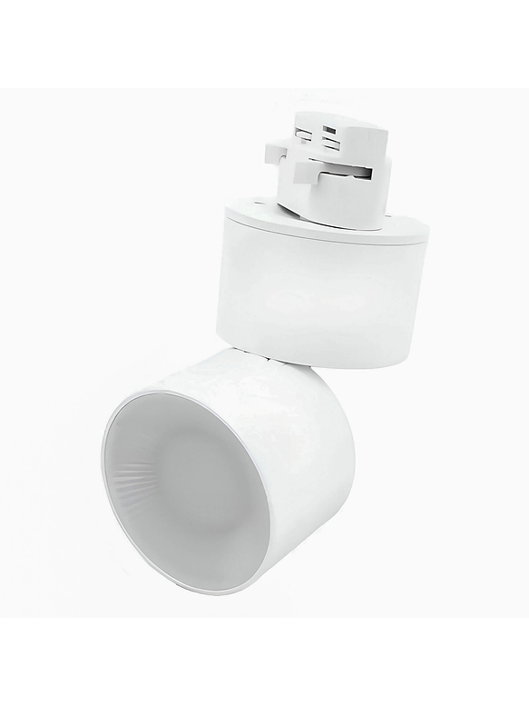 Foco Riel Monofásico LED 12W 3000K Luz Cálida Blanco 1