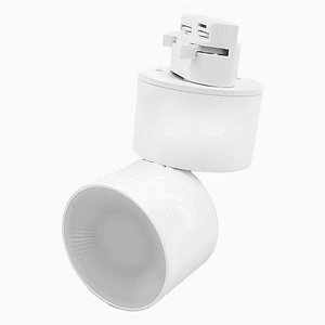 Foco Riel Monofásico LED 12W 4300K Luz Neutra Blanco