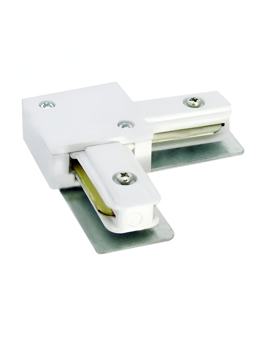Conector Riel Monofásico L Blanco  1