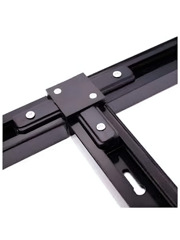 Conector Riel Monofásico T Negro  2
