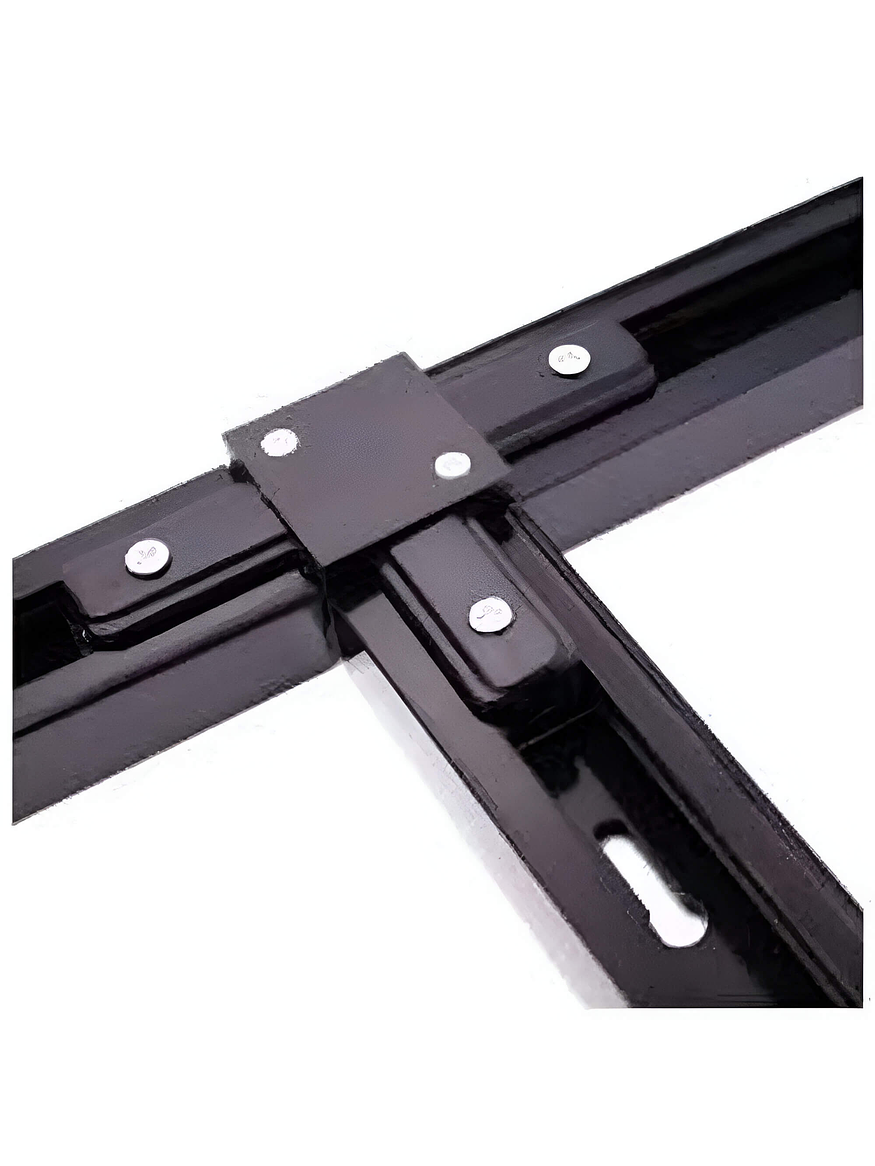 Conector Riel Monofásico T Negro  2