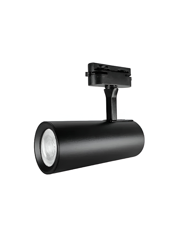 Foco LC Riel Monofásico GU10 Negro 1