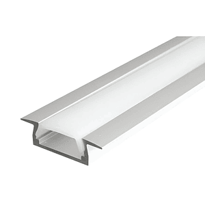 PERFIL ALUMINIO RECTANGULAR EMBUTIDO PARA CINTA LED 3 Metros