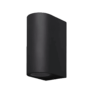 Aplique Muro Bidireccional 2xGU10 IP54 Negro 