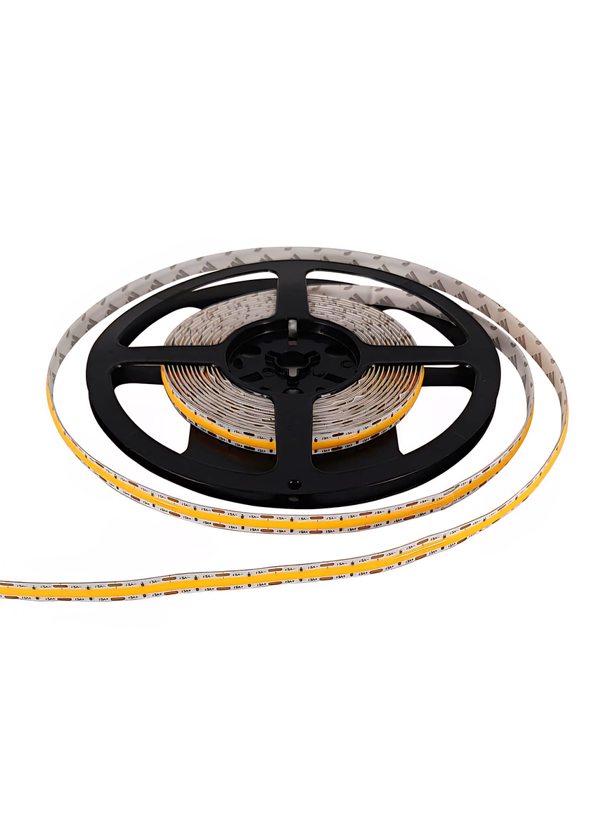 Cinta LED COB 12W Cálida 2700K Línea Continua 12V 5M IP20 1