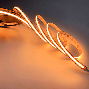 Cinta LED COB 12W Cálida 2700K Línea Continua 12V 5M IP20