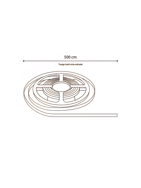 Cinta LED COB 12W Cálida 2700K Línea Continua 12V 5M IP20 3