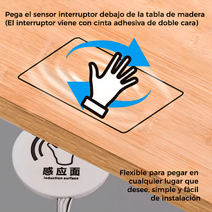 Interruptor Sensor On/Off Barrido Manual Blanco 12/24V IP20
