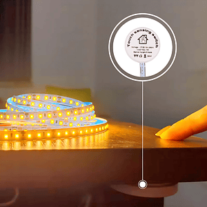 Interruptor Sensor On/Off Barrido Manual Blanco 12/24V IP20