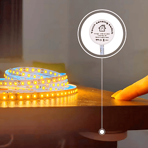 Interruptor Sensor On/Off Barrido Manual Blanco 12/24V IP20