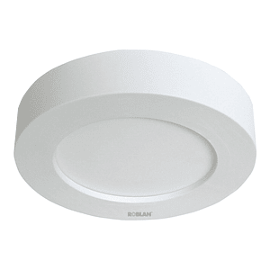 Plafón LED Redondo 18W Luz Fría IP44 Blanco