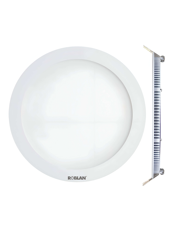 Panel LED Embutido Redondo 24W 6500K Aro Blanco 1