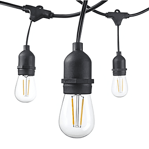 Guirnalda Exterior 15 mts IP65 C/Ampolletas LED E27