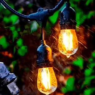 Guirnalda Exterior 15 mts IP65 C/Ampolletas LED E27