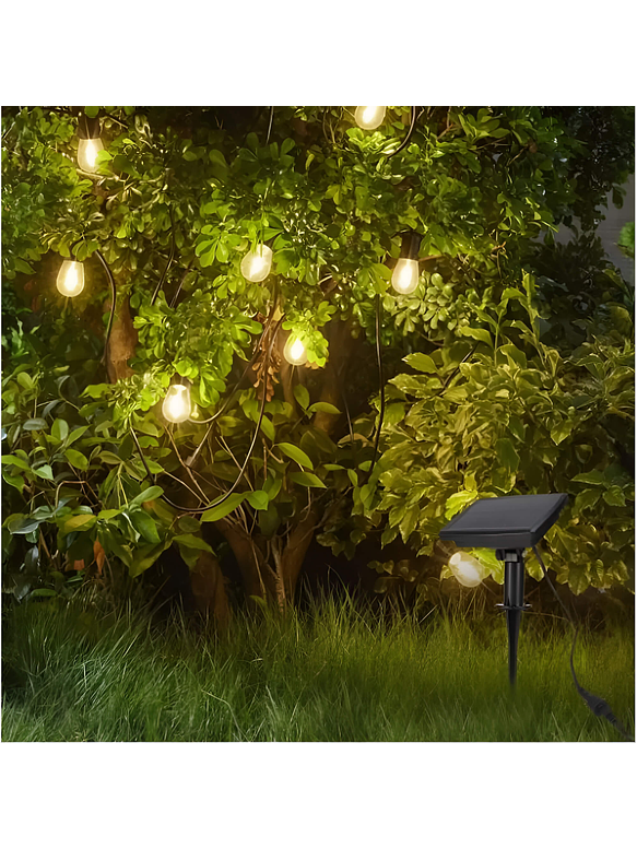 Guirnalda Solar Exterior 10 metros incluye 10 Ampolletas E27 LED  4