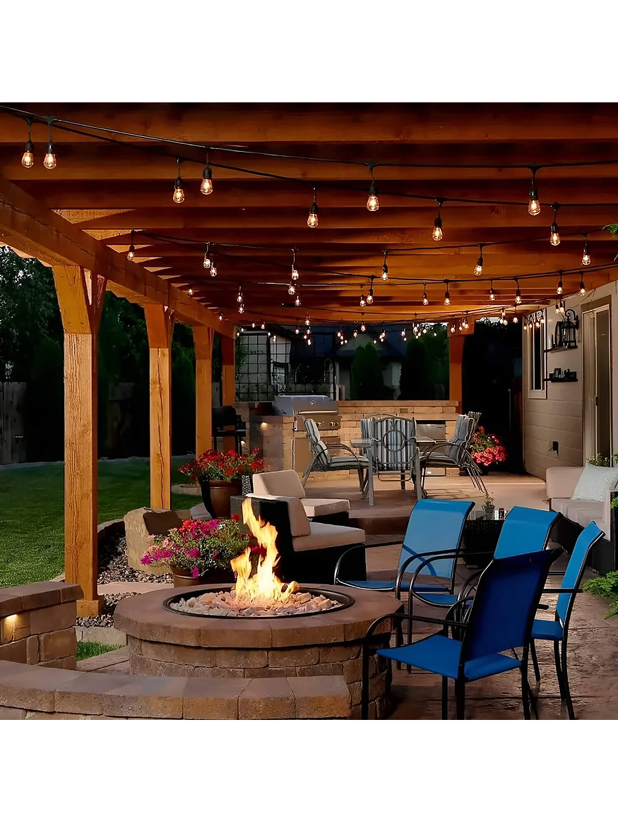 Guirnalda Solar Exterior 10 metros incluye 10 Ampolletas E27 LED  5