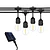 Guirnalda Solar Exterior 10 metros incluye 10 Ampolletas E27 LED 