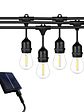 Guirnalda Solar Exterior 10 metros incluye 10 Ampolletas E27 LED  - Miniatura 1