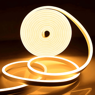 Cinta Led Neón Cálida PVC 6*12mm 5mts 12v 14w/mt IP66