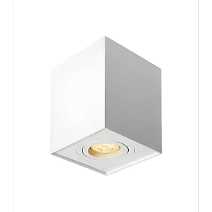 Aplique Cielo Cuadrado simple GU10 Blanco 
