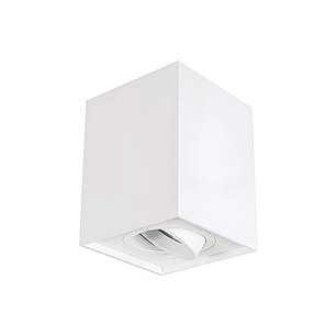 Aplique Cielo Cuadrado simple GU10 Blanco 