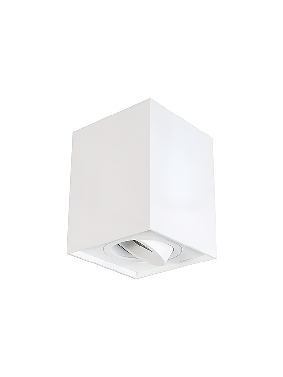 Aplique Cielo Cuadrado simple GU10 Blanco  1