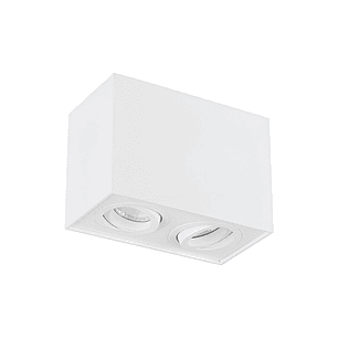 Foco Sobrepuesto Cielo Doble Cielo GU10 Blanco