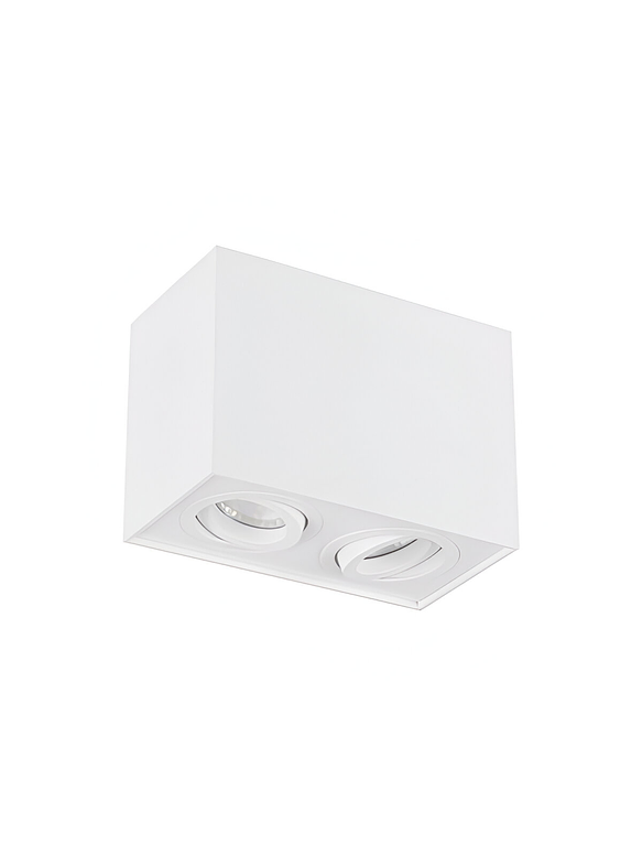 Aplique Techo Rectangular Blanco 2xGU10 IP20 1