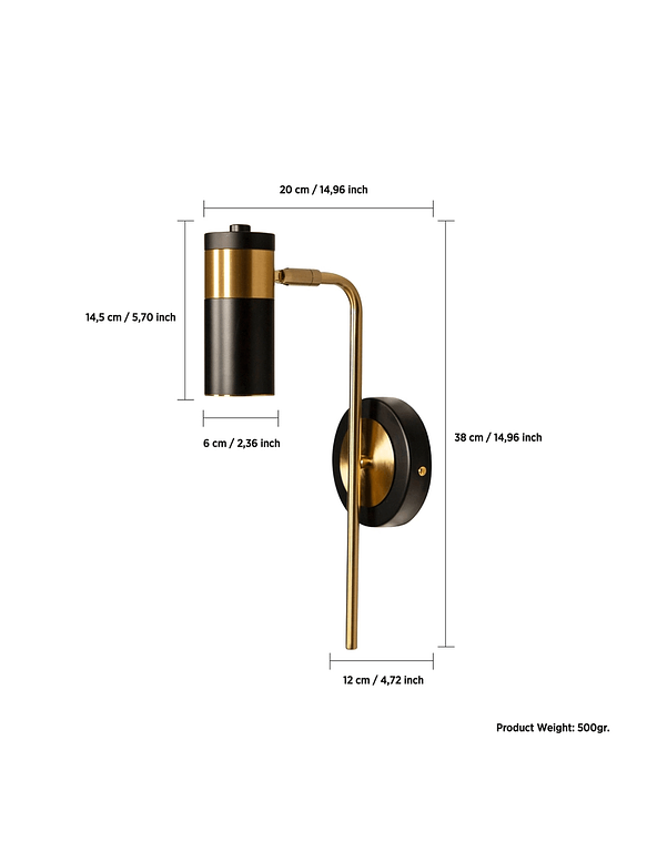 Aplique Muro AYESA GU10 No incluye ampolleta  6