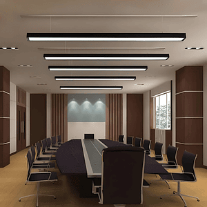 Lámpara Lineal LED 36W 120cm 3000K Negra