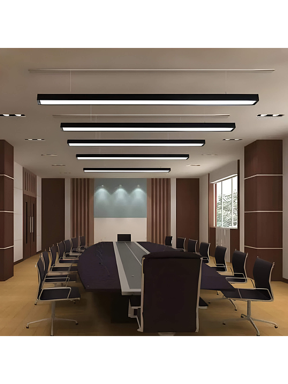 Lámpara Lineal LED 36W 120cm 3000K Negra 2