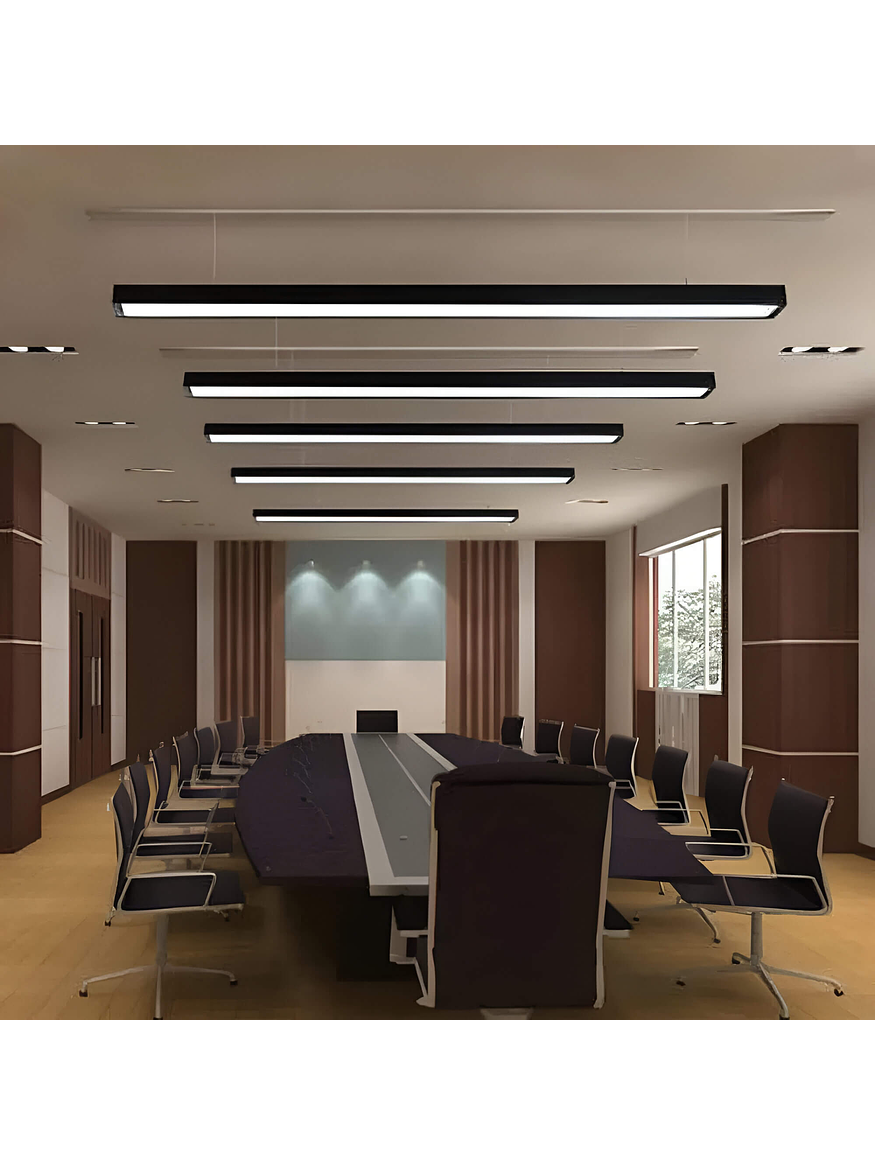 Lámpara Lineal LED 36W 120cm 3000K Negra 2