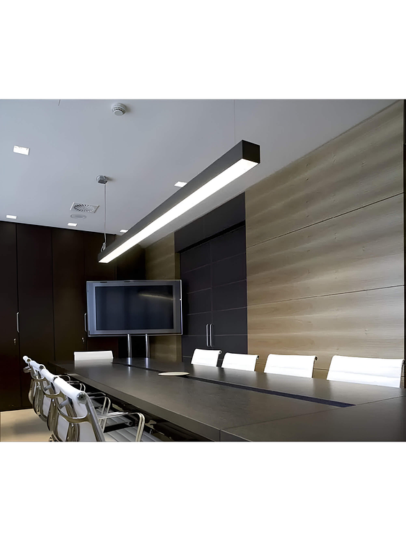 Lámpara Lineal LED 36W 120cm 3000K Negra 4